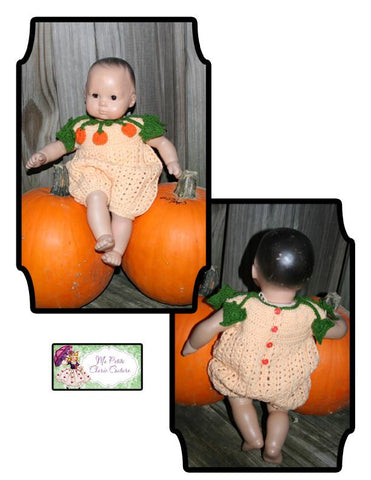 Mon Petite Cherie Couture Bitty Baby/Twin Pumpkin Pie Crochet Pattern Pixie Faire