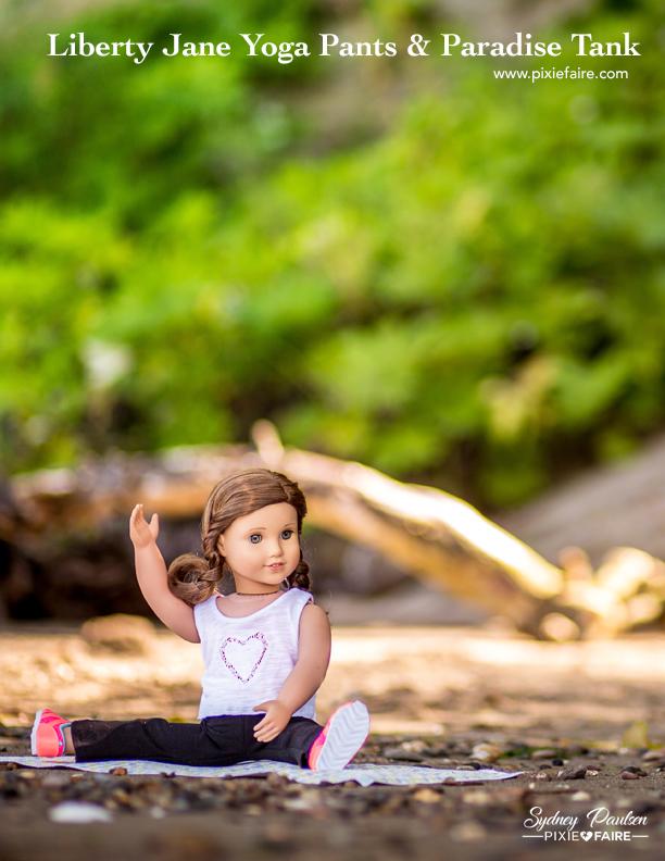 Liberty Jane 18 Inch Modern Yoga Pants and Basic Pants 18" Doll Clothes Pattern Pixie Faire