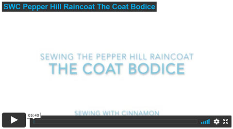 SWC Classes Sewing With Rainwear Fabrics Pepper Hill Sew Along and Video Course Pixie Faire