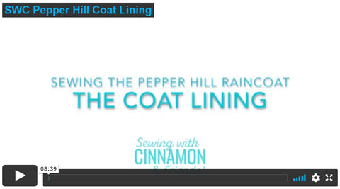 SWC Classes Sewing With Rainwear Fabrics Pepper Hill Sew Along and Video Course Pixie Faire
