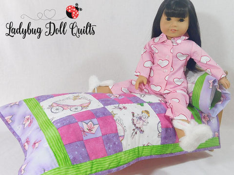 Ladybug Doll Quilts Free Quilt Patch Play 18" Doll Quilt Pattern Pixie Faire