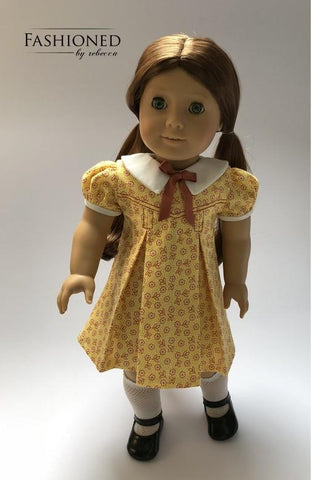 Fashioned by Rebecca 18 Inch Historical Petals-n-Pleats 18" Doll Clothes Pattern Pixie Faire