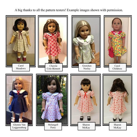 Fashioned by Rebecca 18 Inch Historical Petals-n-Pleats 18" Doll Clothes Pattern Pixie Faire