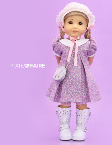Fashioned by Rebecca 18 Inch Historical Petals-n-Pleats 18" Doll Clothes Pattern Pixie Faire