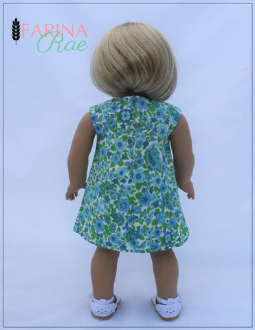 Farina Rae 18 Inch Modern Alyvia Dress 18" Doll Clothes Pattern Pixie Faire