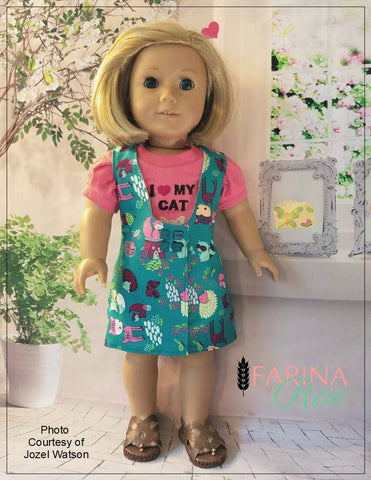 Farina Rae 18 Inch Modern Ellen Jumper 18" Doll Clothes Pattern Pixie Faire