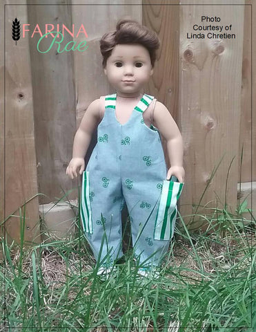 Farina Rae 18 Inch Modern Hip Hop Hannah Romper 18" Doll Clothes Pattern Pixie Faire