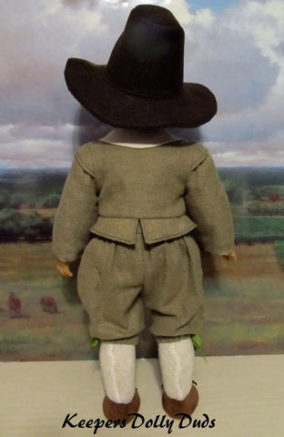 Keepers Dolly Duds Designs 18 Inch Boy Doll Pilgrim Boy 18" Doll Clothes Pattern Pixie Faire