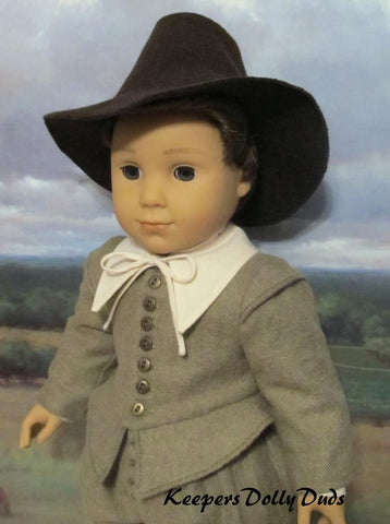 Keepers Dolly Duds Designs 18 Inch Boy Doll Pilgrim Boy 18" Doll Clothes Pattern Pixie Faire