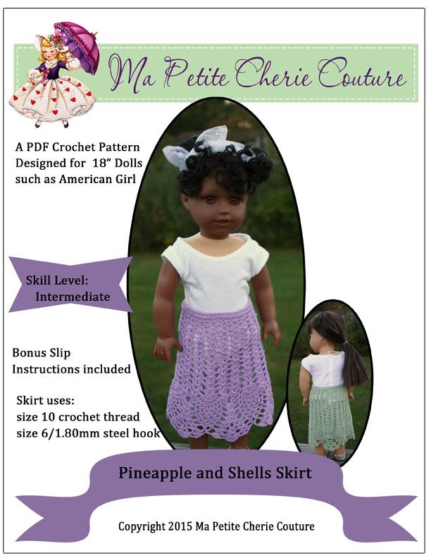 Pineapple and Shells Skirt Crochet Pattern