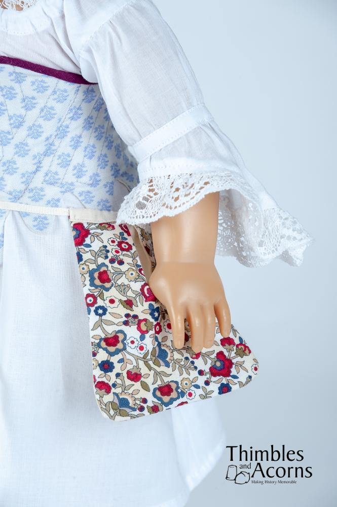 Pixie Faire 18 Inch Historical 18th Century Pocket 18" Doll Clothes Pattern Pixie Faire