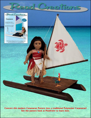 Read Creations 18 Inch Modern Catamaran PVC Pattern for 13" to 18" Dolls Pixie Faire