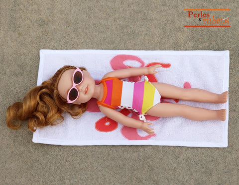 Perles & Rubans WellieWishers Summer In The Pool 14.5" Doll Clothes Pattern Pixie Faire