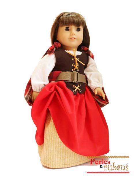 Perles & Rubans 18 Inch Historical Mary Helen MacGregor 18" Doll Clothes Pattern Pixie Faire