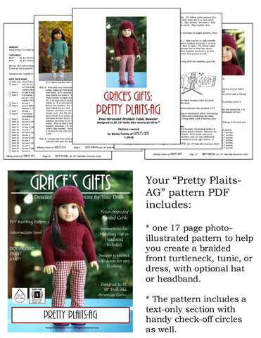 Grace's Gifts Knitting Pretty Plaits Knitting Pattern Pixie Faire