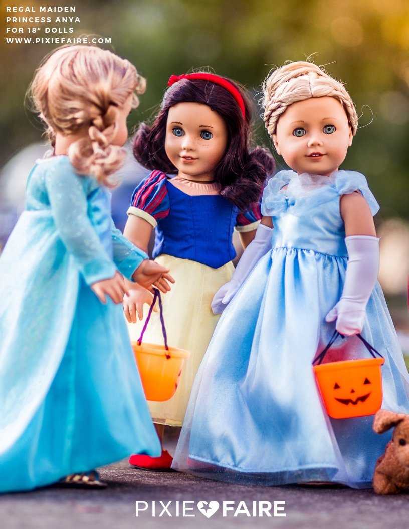 Princess Anya Dress 18 inch Doll Clothes PDF Pattern Download