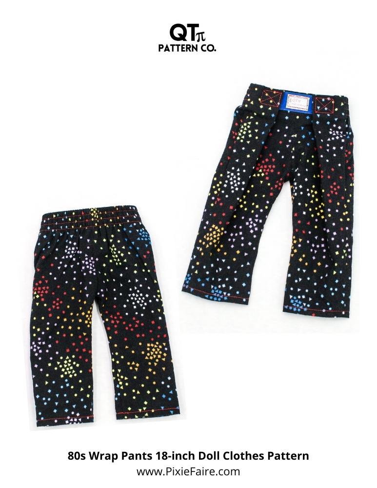 QTπ Pattern Co 80s Wrap Pants 18 qt-pattern-co-80s-wrap-pants-18-doll-clothes-pattern