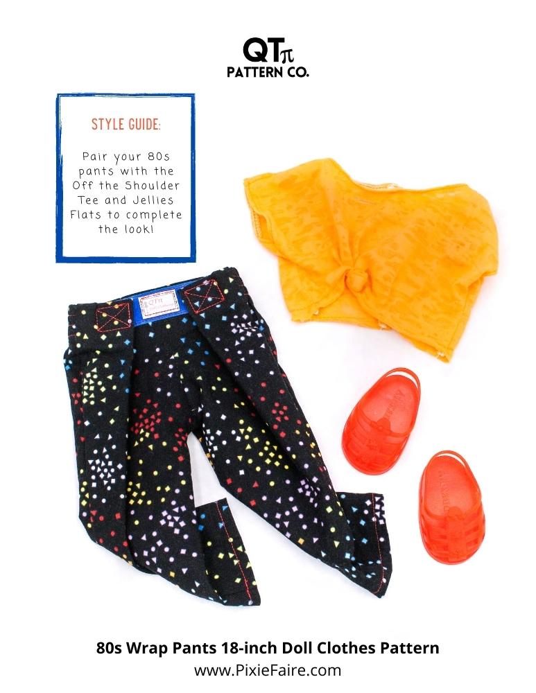 QTπ Pattern Co 80s Wrap Pants 18 qt-pattern-co-80s-wrap-pants-18-doll-clothes-pattern