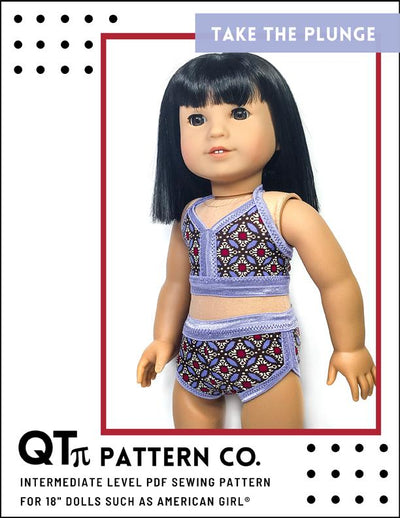 Take The Plunge Swimsuit 18" Doll Clothes