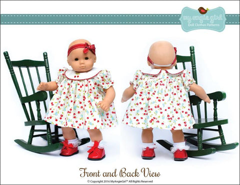My Angie Girl Bitty Baby/Twin Round Collar Dress and Bloomers 15" Baby Doll Clothes Pixie Faire