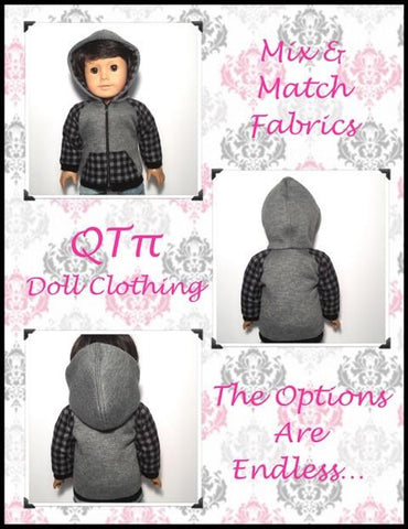 QTπ Doll Clothing 18 Inch Modern Rough 'n' Tumble Hoodie 18" Doll Clothes Pixie Faire