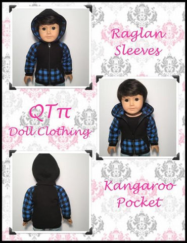 QTπ Doll Clothing 18 Inch Modern Rough 'n' Tumble Hoodie 18" Doll Clothes Pixie Faire