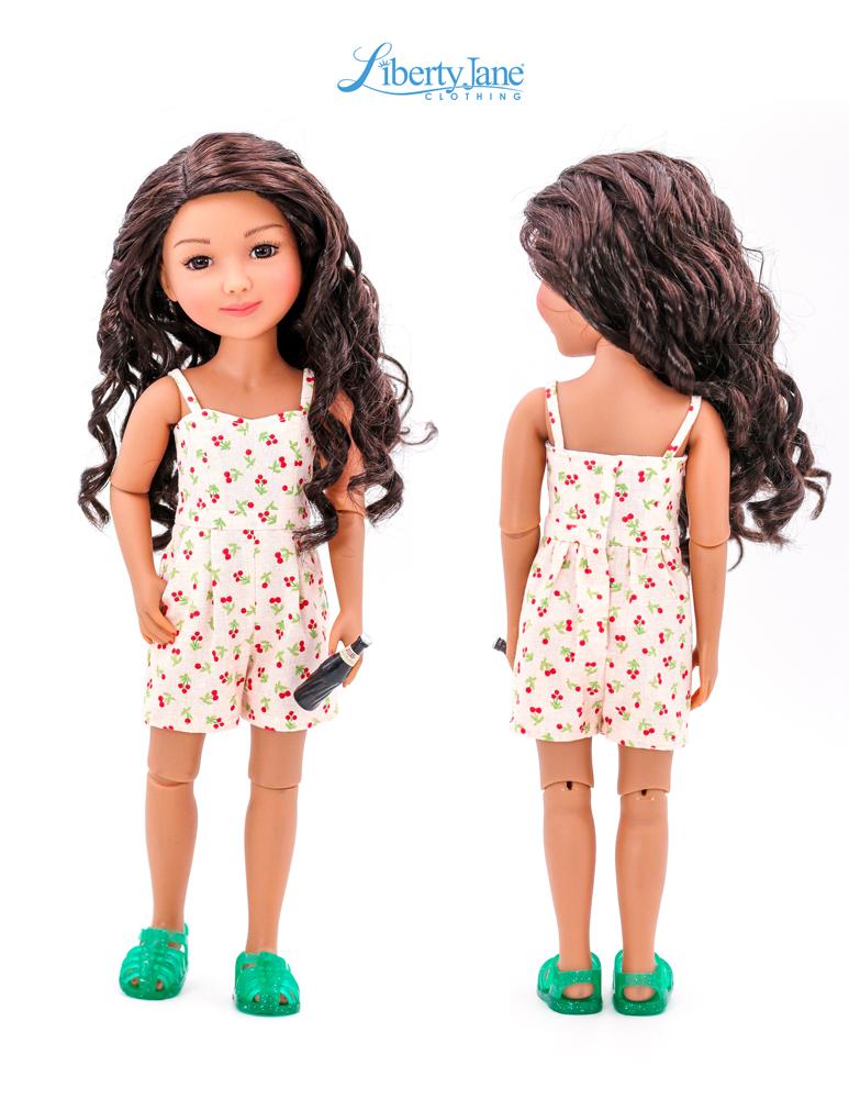 Liberty Jane Ruby Red Fashion Friends Culotte Jumpsuit Pattern for 15" Ruby Red Fashion Friends Dolls Pixie Faire