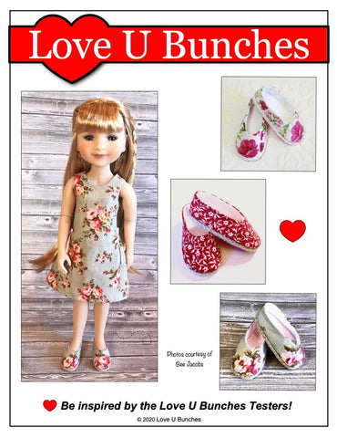 Love U Bunches Ruby Red Fashion Friends Plain Jane Shoes for Ruby Red Fashion Friends Dolls Pixie Faire