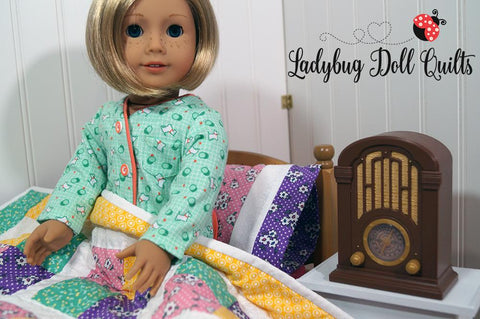 Ladybug Doll Quilts Quilt Rosie's Windows 18" Doll Quilt Pattern Pixie Faire