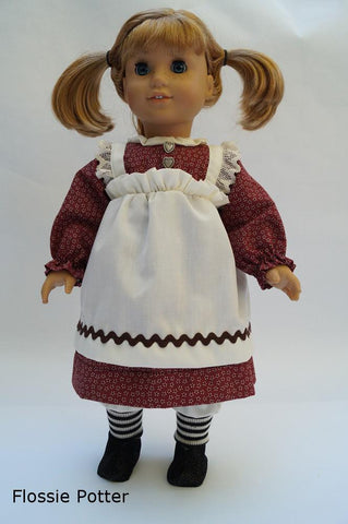 Flossie Potter 18 Inch Modern Raggedy Girl Doll Costume 18" Doll Clothes Pixie Faire