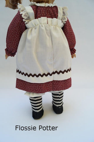 Flossie Potter 18 Inch Modern Raggedy Girl Doll Costume 18" Doll Clothes Pixie Faire