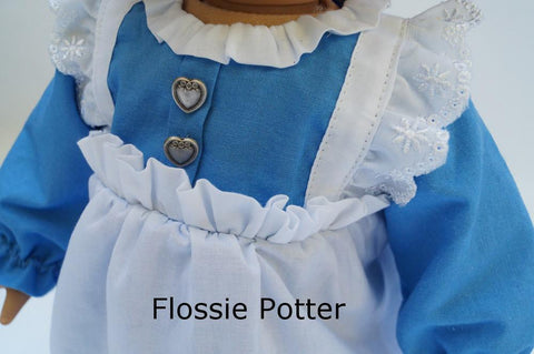 Flossie Potter 18 Inch Modern Raggedy Girl Doll Costume 18" Doll Clothes Pixie Faire