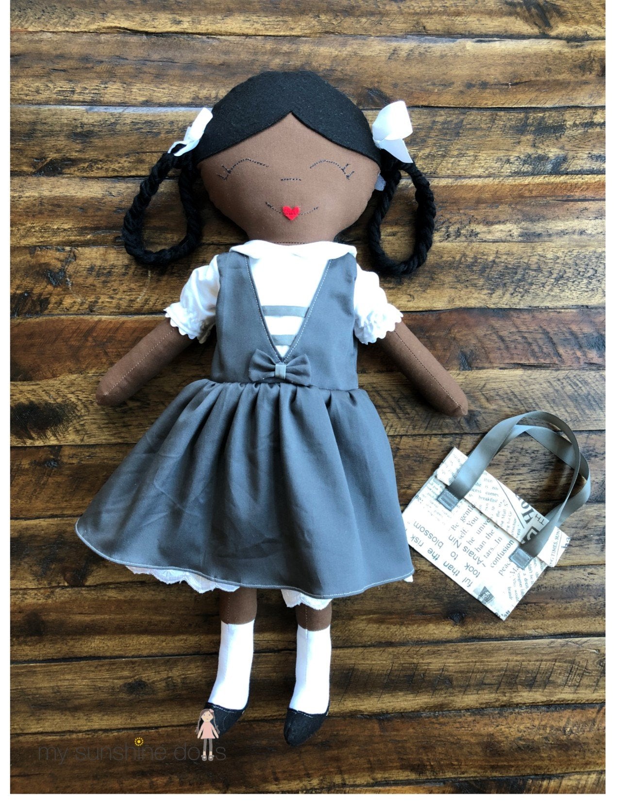 My Sunshine Dolls Cloth doll Reformer Ruby 23" Cloth Doll Pattern Pixie Faire
