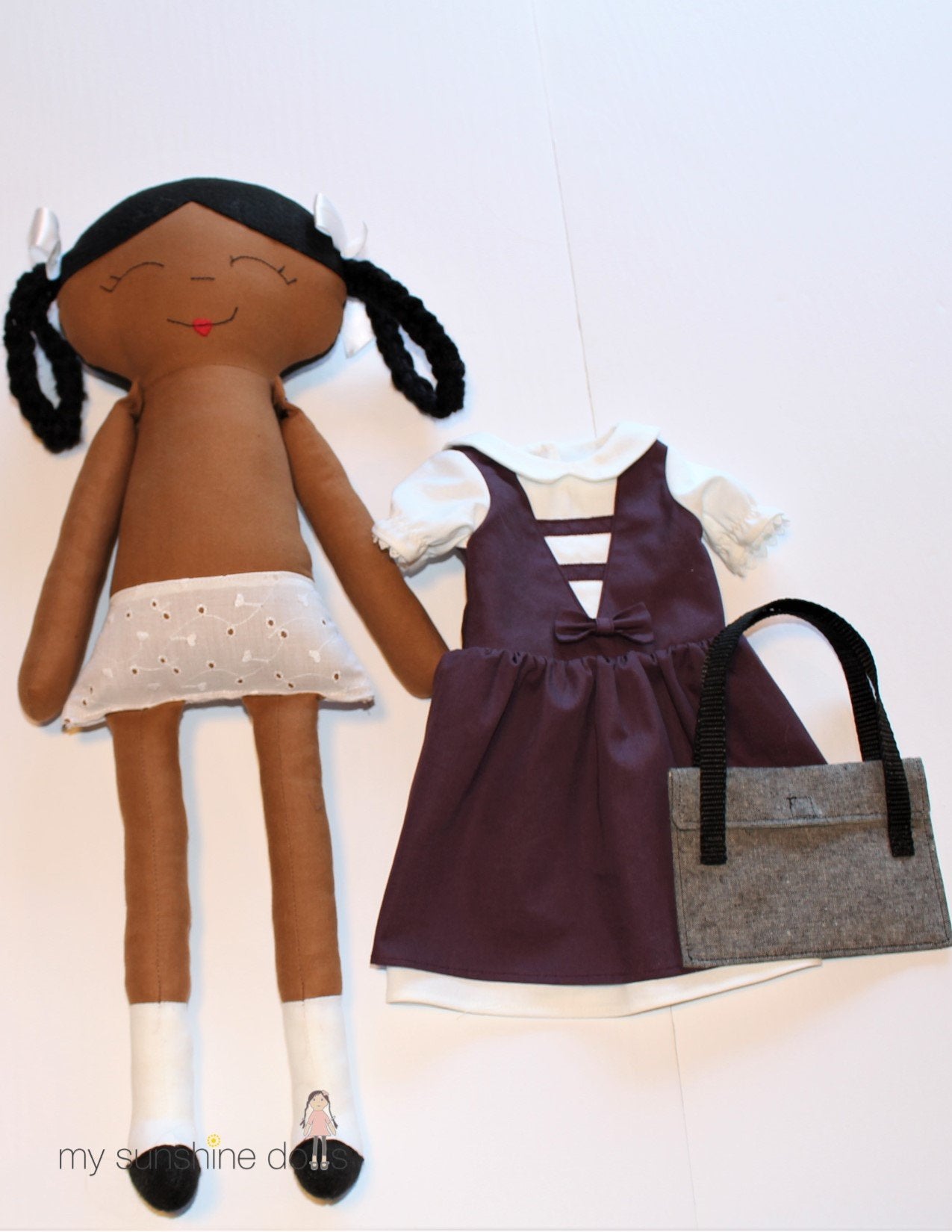 My Sunshine Dolls Cloth doll Reformer Ruby 23" Cloth Doll Pattern Pixie Faire