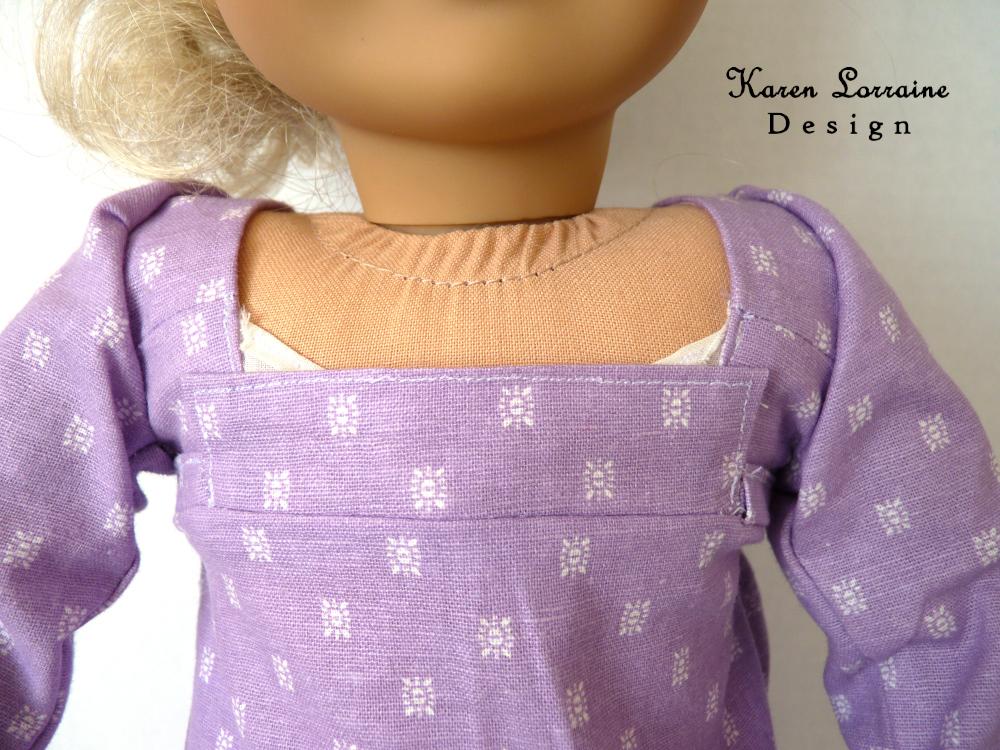 Karen Lorraine Design 18 Inch Historical Regency Style 18" Doll Clothes Pattern Pixie Faire