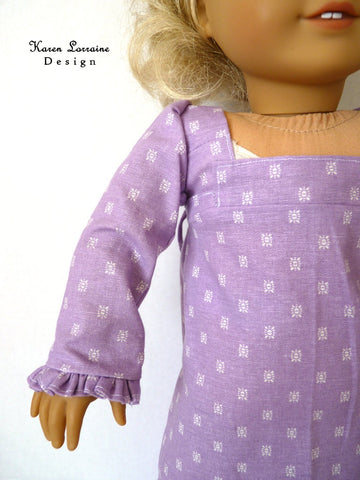 Karen Lorraine Design 18 Inch Historical Regency Style 18" Doll Clothes Pattern Pixie Faire