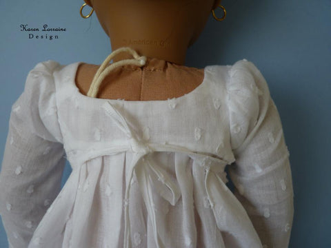 Karen Lorraine Design 18 Inch Historical Regency Style 18" Doll Clothes Pattern Pixie Faire