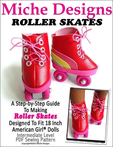 Miche Designs Shoes Roller Skates 18" Doll Shoes Pixie Faire