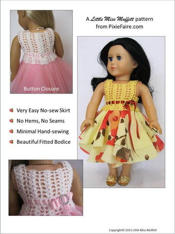Little Miss Muffett Crochet Romantic Fusion Crochet Pattern Pixie Faire