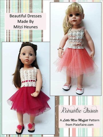 Little Miss Muffett Gotz 19" Romantic Fusion Sewing & Crochet Pattern for 19" Gotz Dolls Pixie Faire