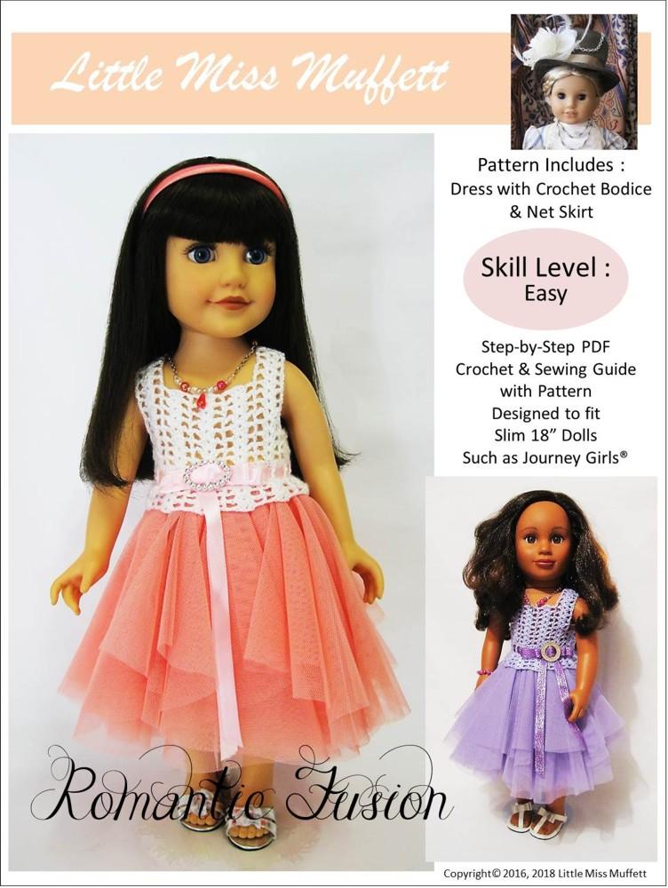 Little Miss Muffett Romantic Fusion Doll Clothes Pattern Journey