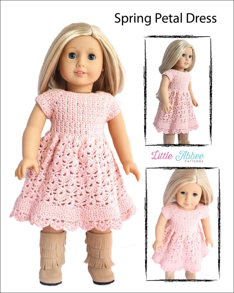 Little Abbee Crochet Spring Petal Dress Crochet Pattern Pixie Faire