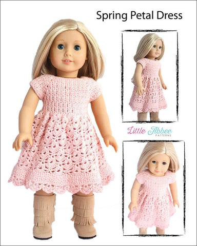 Little Abbee Crochet Spring Petal Dress Crochet Pattern Pixie Faire