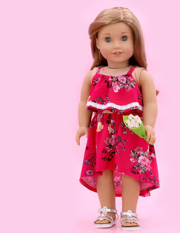 Soda Pop Street 18 Inch Modern Maisy Dress 18" Doll Clothes Pattern Pixie Faire