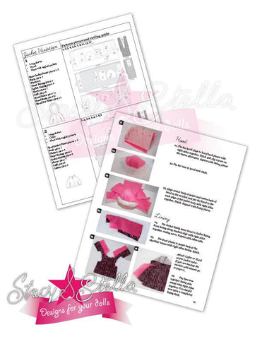 Stacy and Stella 18 Inch Modern Puffer Jacket 18 " Doll Clothes Pattern Pixie Faire