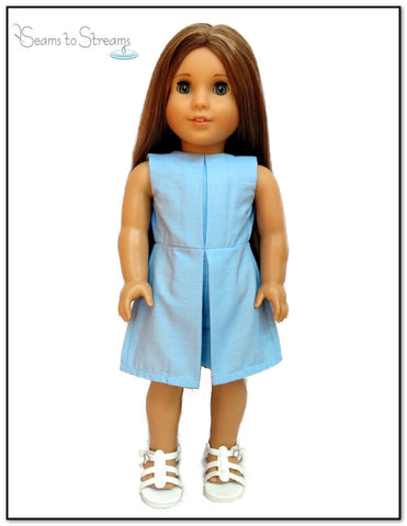 Seams to Streams 18 Inch Modern Classy Culotte Romper 18" Doll Clothes Pattern Pixie Faire