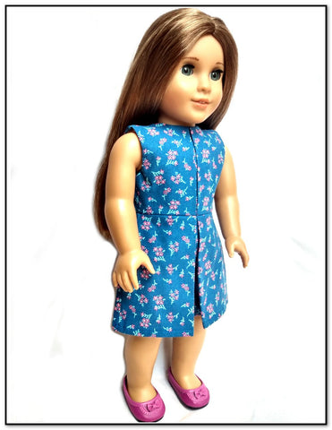 Seams to Streams 18 Inch Modern Classy Culotte Romper 18" Doll Clothes Pattern Pixie Faire