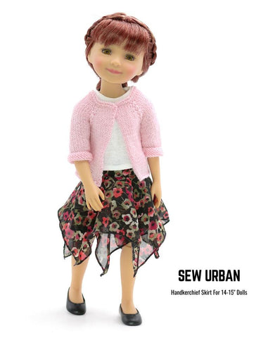 Sew Urban WellieWishers Handkerchief Skirt 14-15" Doll Clothes Pixie Faire