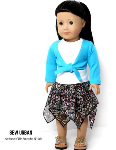 Sew Urban 18 Inch Modern Handkerchief Skirt 18" Doll Clothes Pixie Faire