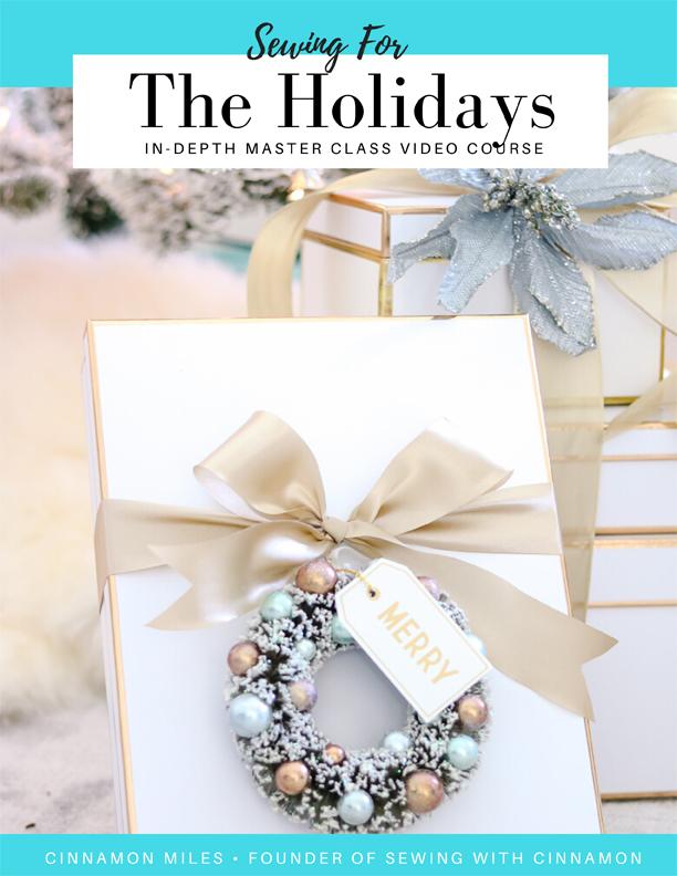 SWC Classes Sewing For The Holidays Master Class Video Course Pixie Faire